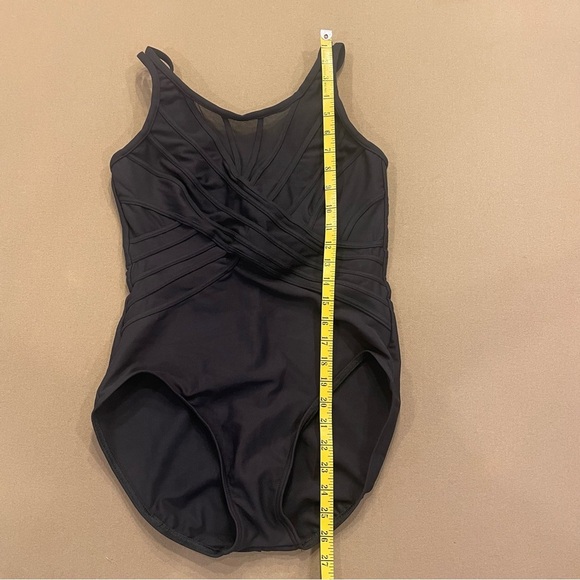 Miraclesuit High Neck Black Slimming One Piece Swimsuit Size 12 - Picture 12 of 12